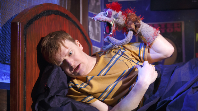 Steven Boyer in a scene from HAND TO GOD on Broadway - Photo by Joan Marcus_edited-1
